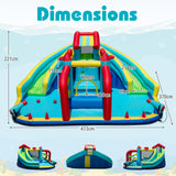 Inflatable Double Water Slide Park, Giant Bouncy Castle