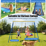 HONEY JOY Kids Swing Set, A-Frame Swing Stand with 2-Pack Swing Sets, 300 kg Weight Capacity Swing Sets