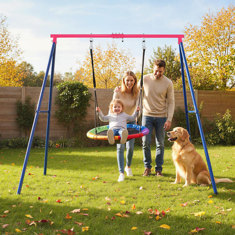 HONEY JOY Heavy Duty Steel Swing Frame (Without Swing)