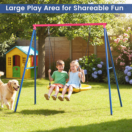 HONEY JOY Heavy Duty Steel Swing Frame (Without Swing)