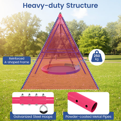HONEY JOY Heavy Duty Steel Swing Frame (Without Swing)