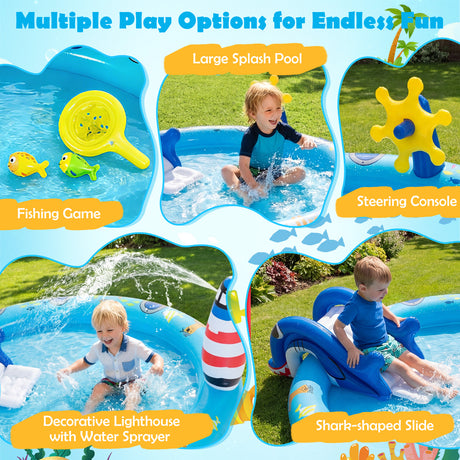 Outdoor Children Summer Water Park for Backyard, Garden
