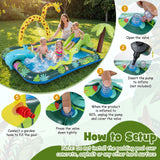 Inflatable Play Center, Jungle Animal Spray Pool