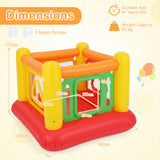Inflatable Bounce House for Kids, Blow Up Jumping House with Transparent Side Walls