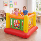 Inflatable Bounce House for Kids, Blow Up Jumping House with Transparent Side Walls