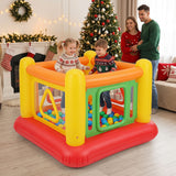 Inflatable Bounce House for Kids, Blow Up Jumping House with Transparent Side Walls