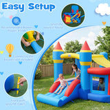 Multifunctional Inflatable Bounce House, Kids Jumper Bouncer for Backyard, Indoor & Outdoor Use