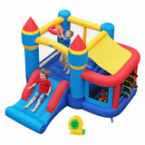 Multifunctional Inflatable Bounce House, Kids Jumper Bouncer for Backyard, Indoor & Outdoor Use