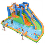 Inflatable Water Slide Park Kids Inflatable Bounce House with Slide Jumping Area without Blower