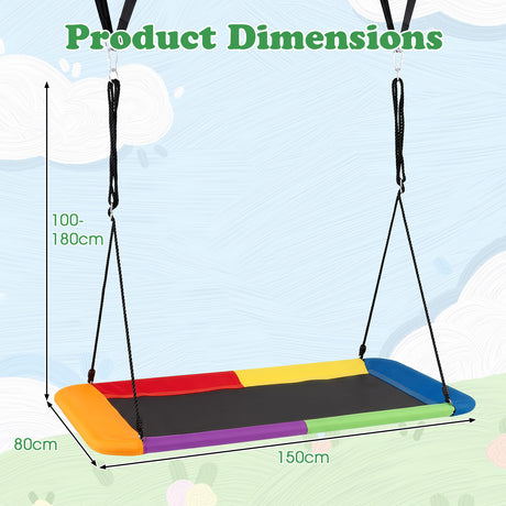 150 cm Tree Swing for Kids and Adults, 320KG Max Load, for Backyard and Indoor Space