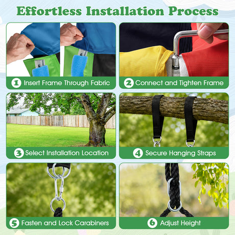 150 cm Tree Swing for Kids and Adults, 320KG Max Load, for Backyard and Indoor Space