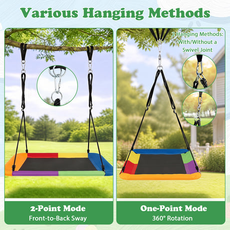 150 cm Tree Swing for Kids and Adults, 320KG Max Load, for Backyard and Indoor Space