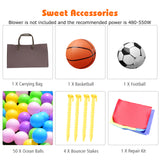 Multifunctional Inflatable Bounce House, Kids Jumper Bouncer for Backyard, Indoor & Outdoor Use