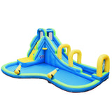 HONEY JOY Kids Inflatable Water Slide, 5 in 1 Giant Water Slide Bouncer Park