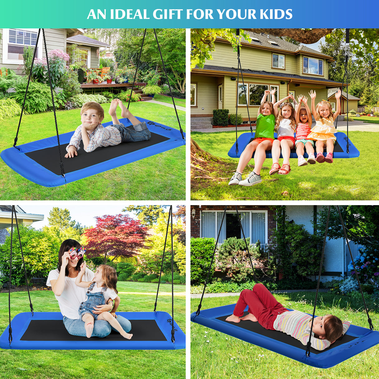 150 cm Tree Swing for Kids and Adults, 320KG Max Load, for Backyard and Indoor Space