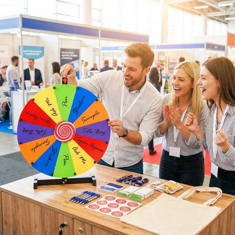 60cm Tabletop Prize Wheel Heavy Duty Spinning Wheel with Stand