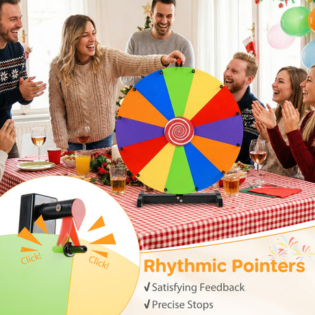 60cm Tabletop Prize Wheel Heavy Duty Spinning Wheel with Stand