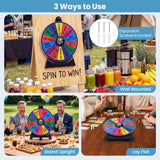 Spinning Prize Wheel, 14 Slots Spin Wheel, Tabletop Fortune Game