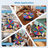 Spinning Prize Wheel, 14 Slots Spin Wheel, Tabletop Fortune Game