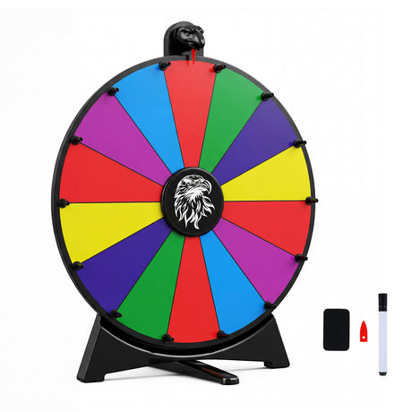 Spinning Prize Wheel, 14 Slots Spin Wheel, Tabletop Fortune Game