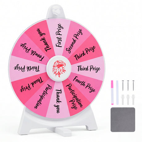 Spinning Prize Wheel, 14 Slots Spin Wheel, Tabletop Fortune Game