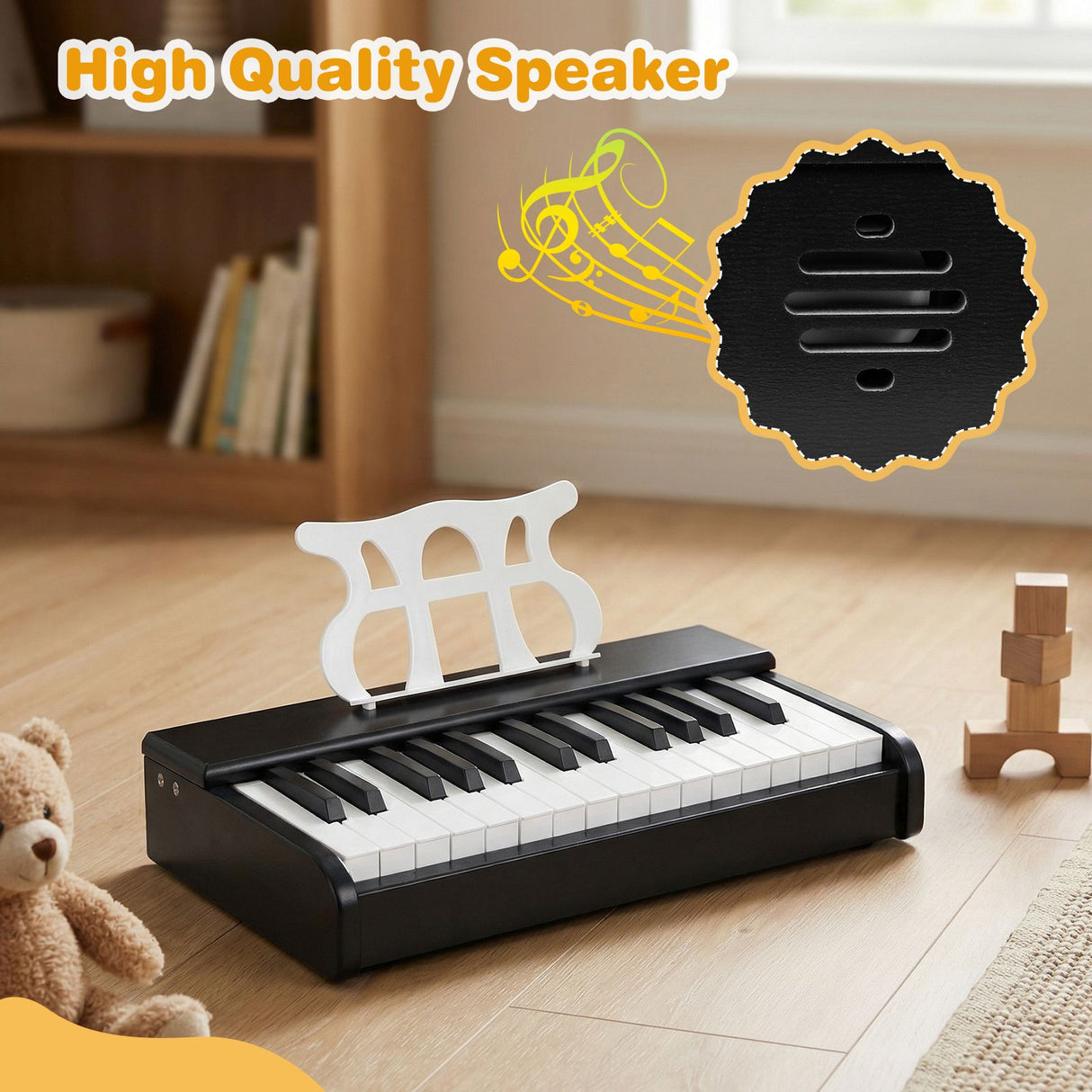 30 Keys Mini Digital Piano with Removable Music Stand for Boys and Girls