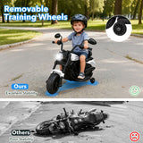 6V Battery Powered Ride on Toy with Detachable Training Wheels and Music