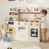 Pretend Toy Kitchen Set with Water Dispenser and Dishwasher
