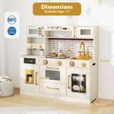 Pretend Toy Kitchen Set with Water Dispenser and Dishwasher