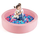 BABY JOY Round Foam Ball Pits, Ball Pits for Toddlers 105cm x 24cm w/Sponge Filling