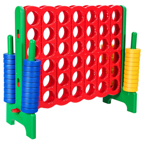 Giant Connect 4 in A Row with 42 Jumbo Rings for Garden & Beach