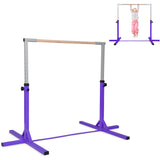 BABY JOY Kids Gymnastic Training Bar, 90 to 150cm Height Adjustable Expandable Exercise Horizontal Kip Bar w/Double Locking Mechanism