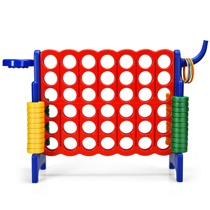 Jumbo 4-to-Score Giant Game Set for Kids with Basketball Hoop