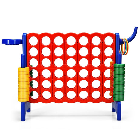 Jumbo 4-to-Score Giant Game Set for Kids with Basketball Hoop