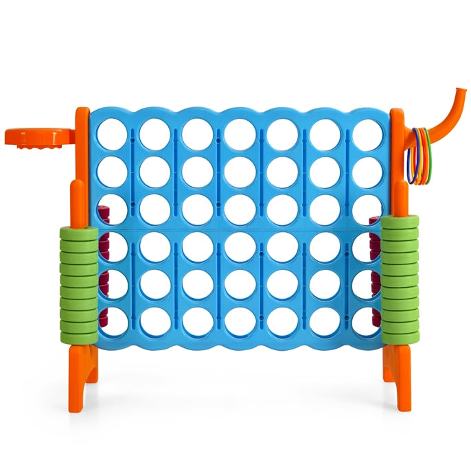Jumbo 4-to-Score Giant Game Set for Kids with Basketball Hoop