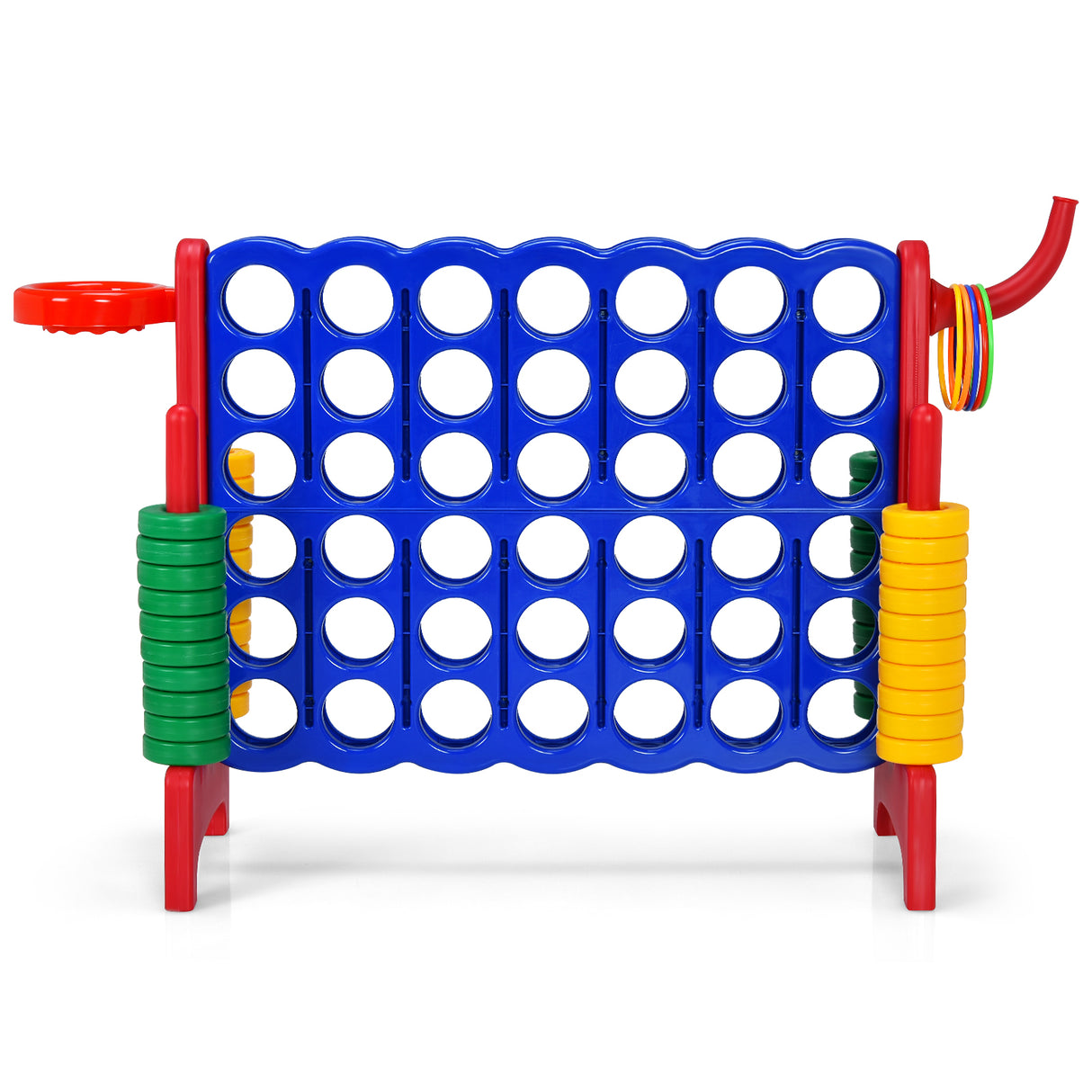Jumbo 4-to-Score Giant Game Set for Kids with Basketball Hoop