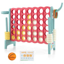 Jumbo 4-to-Score Giant Game Set for Kids with Basketball Hoop