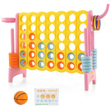 Jumbo 4-to-Score Giant Game Set for Kids with Basketball Hoop