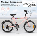 Lighted Cycling Bike with Adjustable Handlebar and Seat