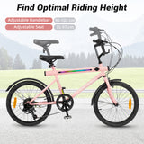 Lighted Cycling Bike with Adjustable Handlebar and Seat