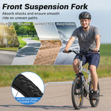 6-Speed Commuter Bicycle with Stereo Speakers and 2 Disc Brakes