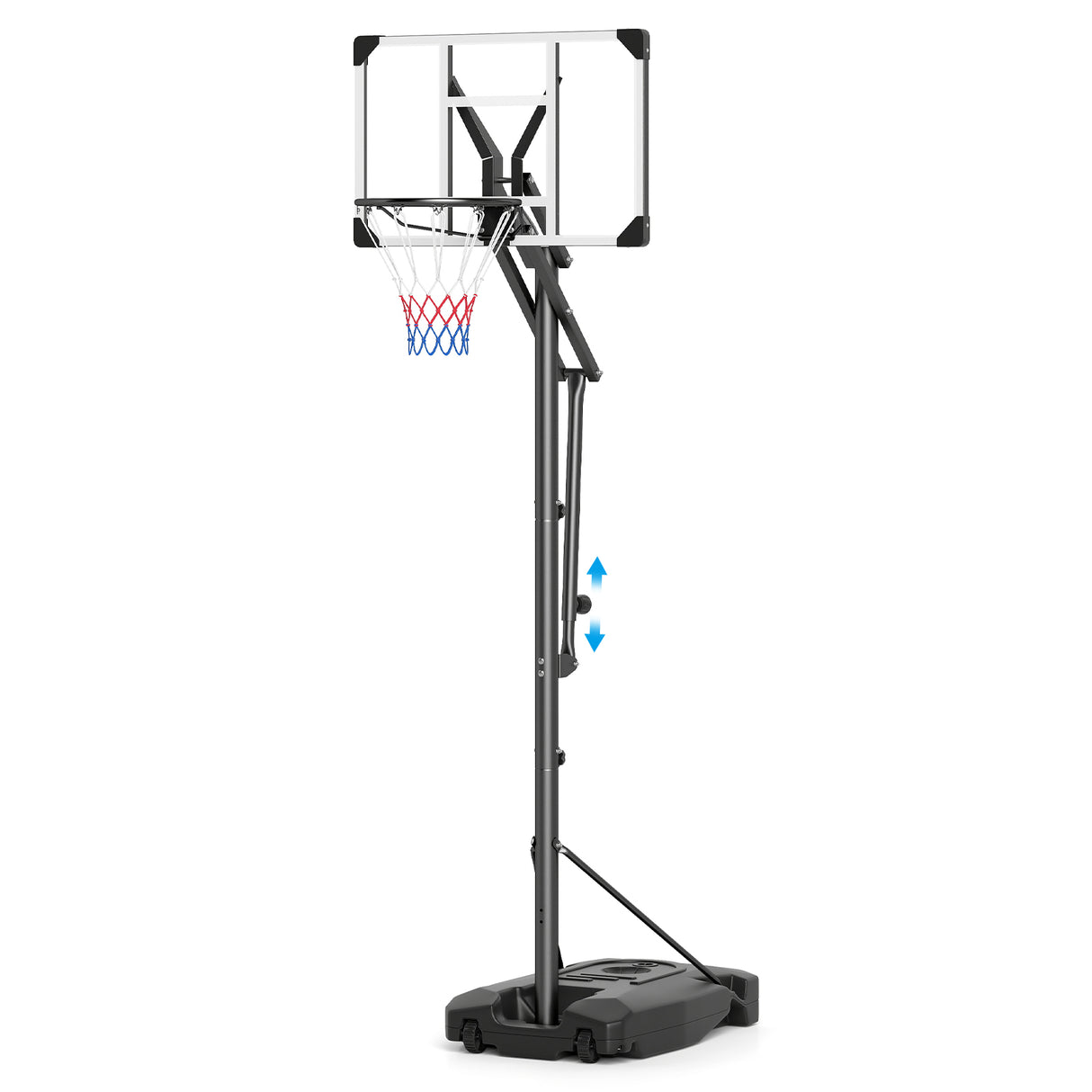 Basketball Hoop Outdoor 131-263 cm Rim Height Adjustable