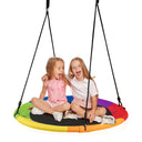 Outdoor Round Swing with Height Adjustment and 900D Oxford Fabric