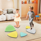 Set of 6/11 Non-Slip Balance Stones with Storage Bag for Motor Skills