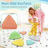 Set of 6/11 Non-Slip Balance Stones with Storage Bag for Motor Skills