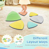 Set of 6/11 Non-Slip Balance Stones with Storage Bag for Motor Skills