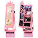 Swivel Kids Jewelry Cabinet with Lights and Full-Length Mirror