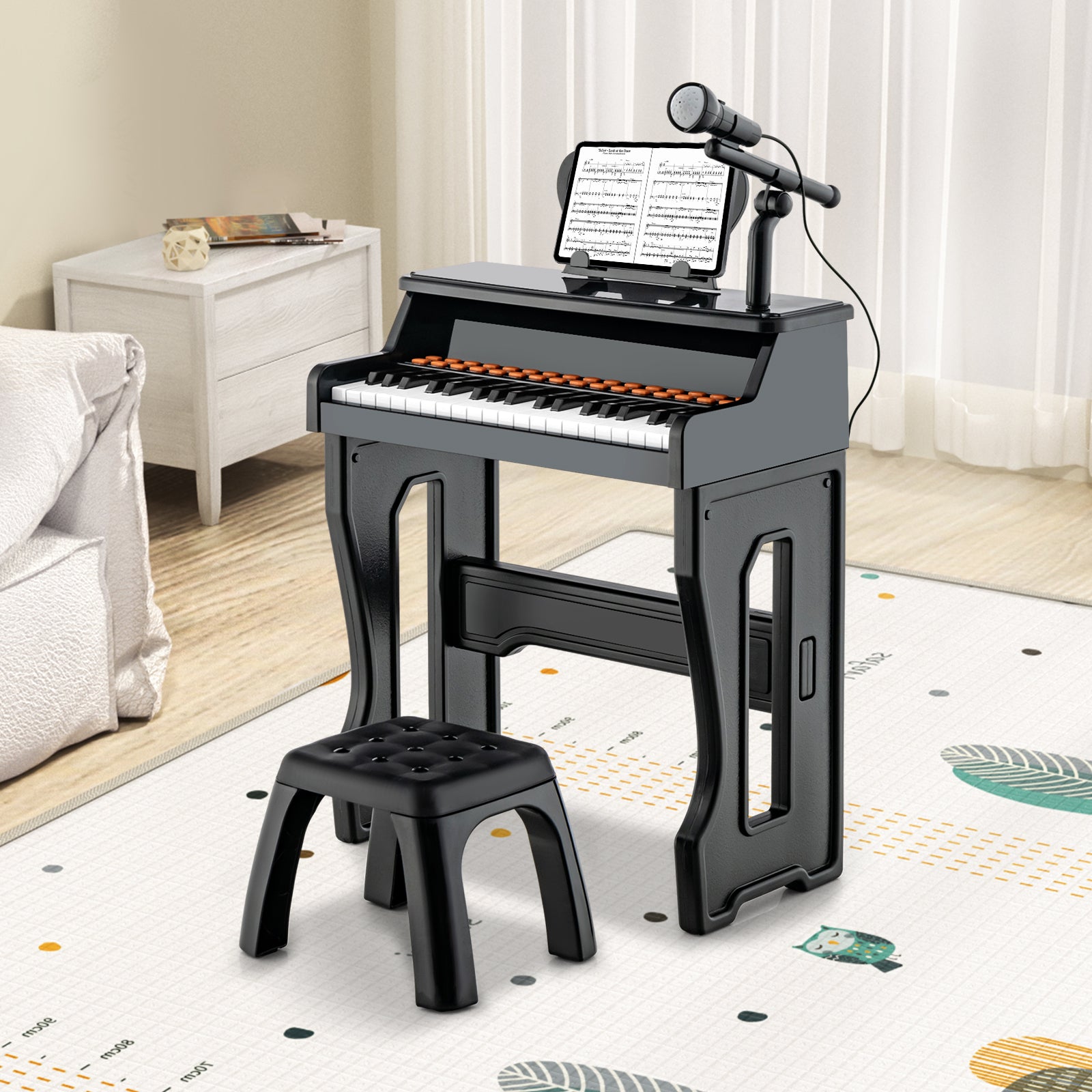 37-Key Piano Keyboard Toy, Educational Gift for Toddlers Aged 3+