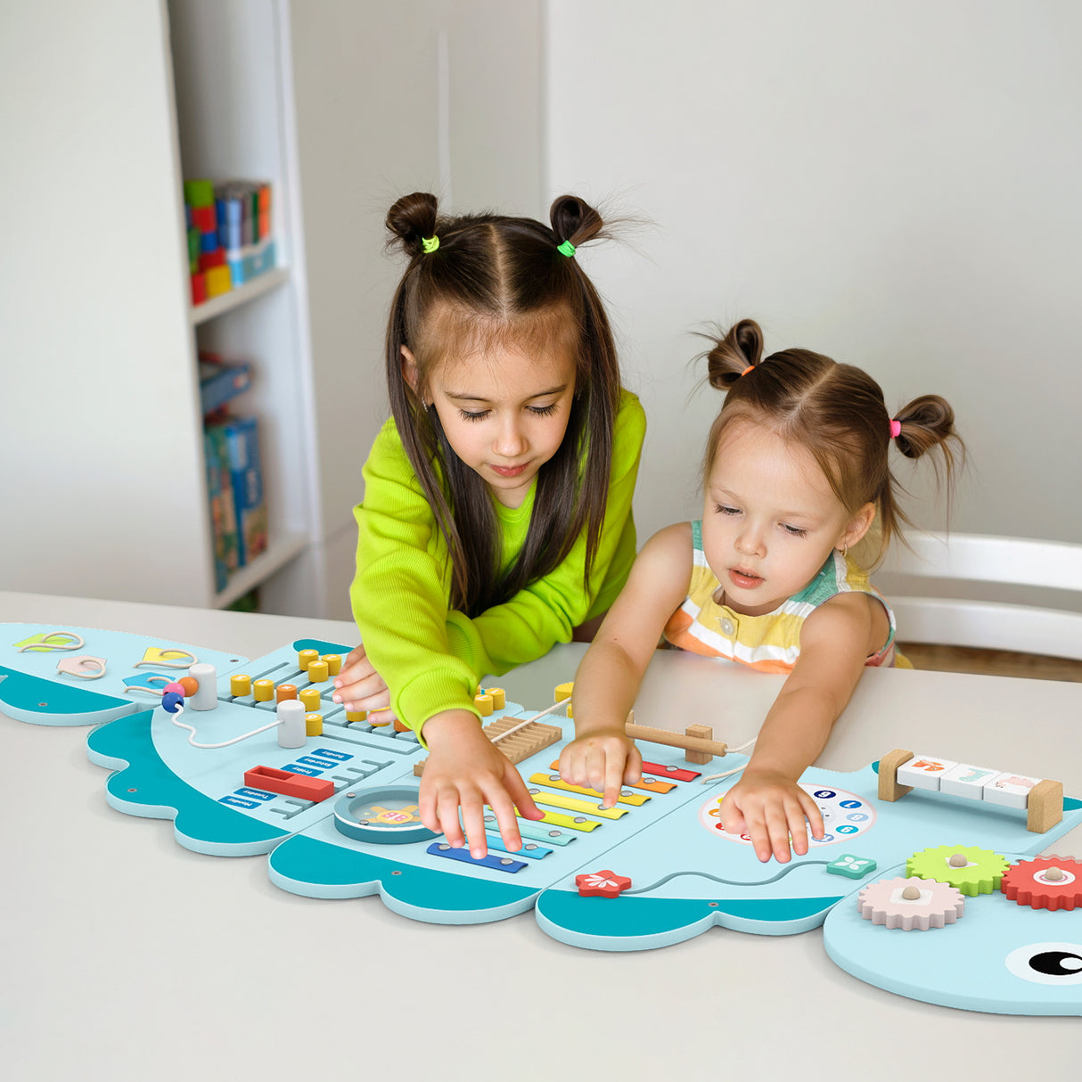 Unicorn Activity Wall Busy Board Panels 11-in-1 Montessori Sensory Board