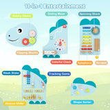 Unicorn Activity Wall Busy Board Panels 11-in-1 Montessori Sensory Board